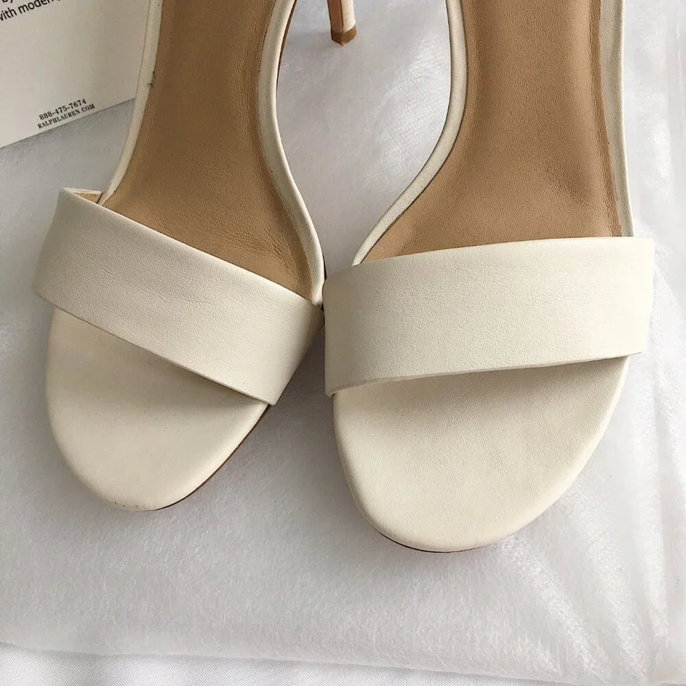LAUREN Ralph Lauren Gwen Soft Nappa Leather Sandal Heels